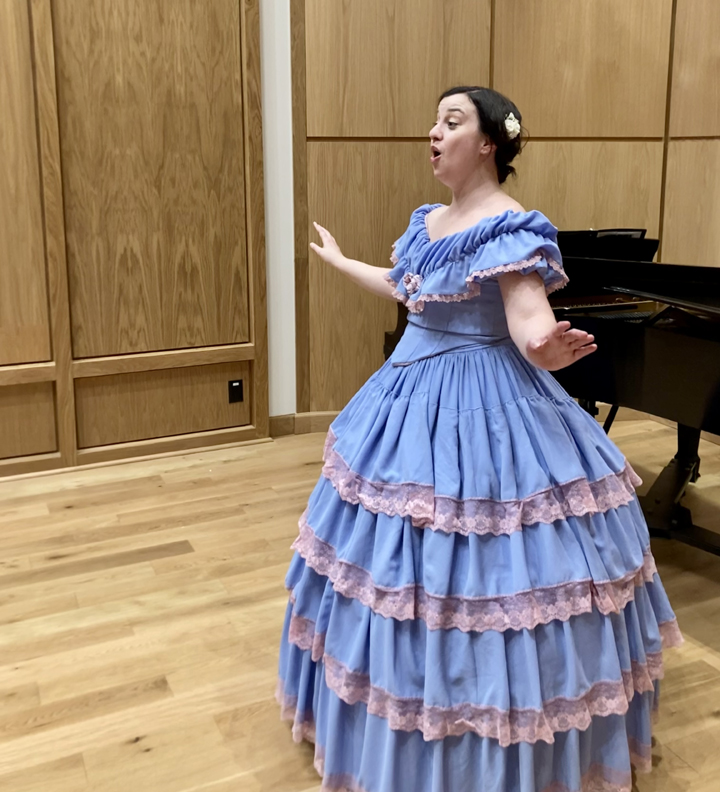 Shelley Cooper performs as Jenny Lind